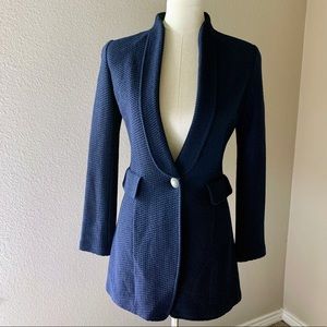 St. John • Navy Blue Chain Knit Jacket • Size 2